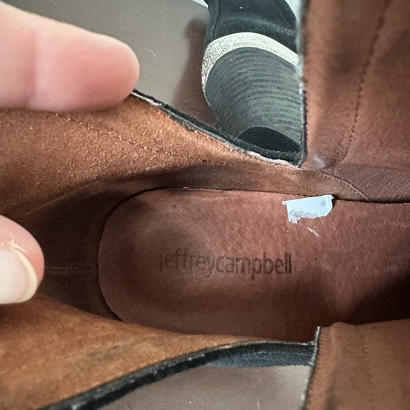 Jeffrey Campbell Black Cromwell Western Cutout Ankle Boot Size 9 - Picture 8 of 9